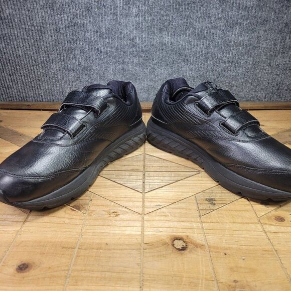 Brooks Addiction Walker Mens 13 Black Slip Resistant Strap Sneakers Shoes - Picture 5 of 11